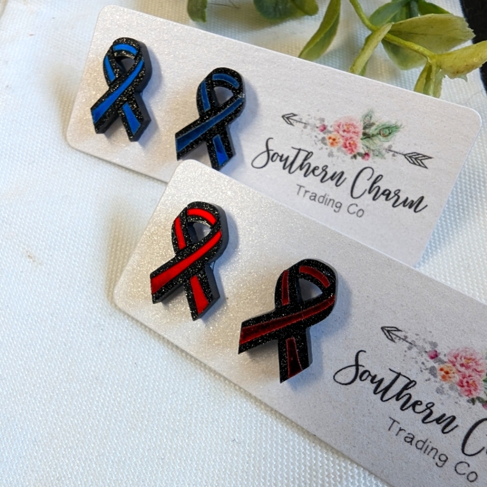 First Responders Ribbon Earrings